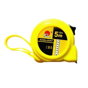 tamizeot Retractable Tape Measure Inch/Metric Measuring Tape Manual Measure Tool 5 Meter