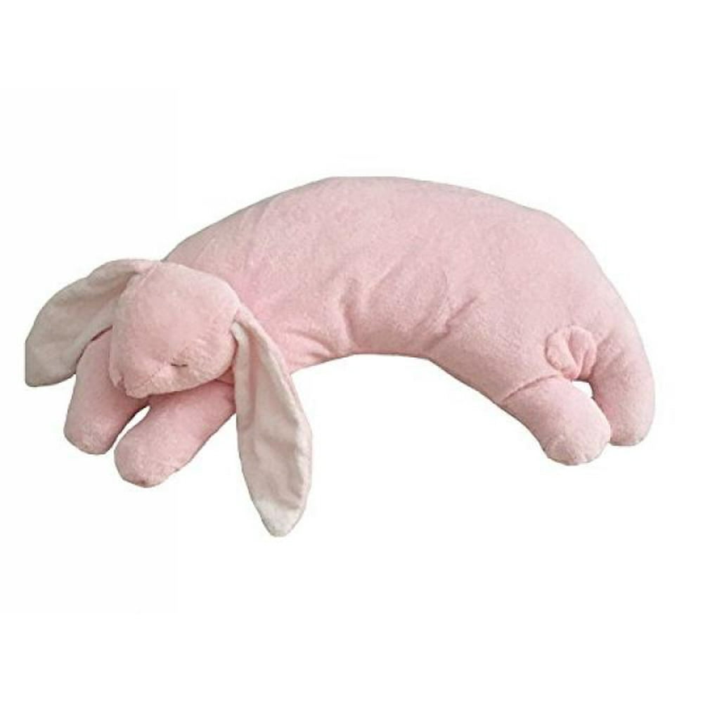 Angel Dear Curved Animal Pillows (One Size, Pink Floppy Ear Bunny