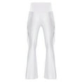 thumbnail image 5 of iiniim Mens 2-Piece Set Latin Dance Outfits Long Sleeve Bodysuit Dance Leotard with Flared Pants White XL, 5 of 7