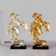 thumbnail image 4 of Figuras de resina de una pareja besándose, estatua decorativa de estilo europeo - Regalos y adornos para el hogar en Navidad champán, 4 of 8