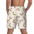 thumbnail image 4 of Uemuo Cartoon Snake Pattern Mens Swim Trunks Quick Dry Board Shorts with Mesh Lining, Stretch Beach Shorts Quick Dry No-Chafing Board Shorts-Small, 4 of 9