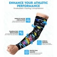 thumbnail image 3 of Exxact Sports Compression Arm Sleeves for Men & Women, 1 Pair Performance Sleeves for Baseball, Football, Youth & Adult Sizes - (Autism, YM), 3 of 7