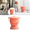 thumbnail image 3 of Handheld Spittoon with Lid Portable Urinal Bottle for Bedroom PP Plastic Orange, 3 of 8