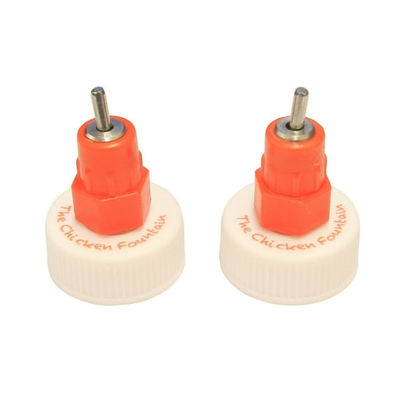 The Chicken Fountain Brooder Bottle Cap, 1 Pack (2 Caps)