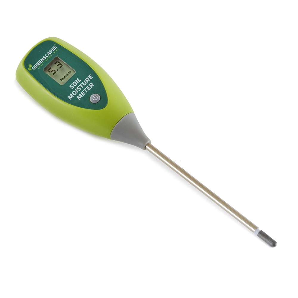 Greenscapes Digital Moisture Meter, Includes Soil Moisture Meter Guide, Prevents Over and Under Watering, Includes Batteries