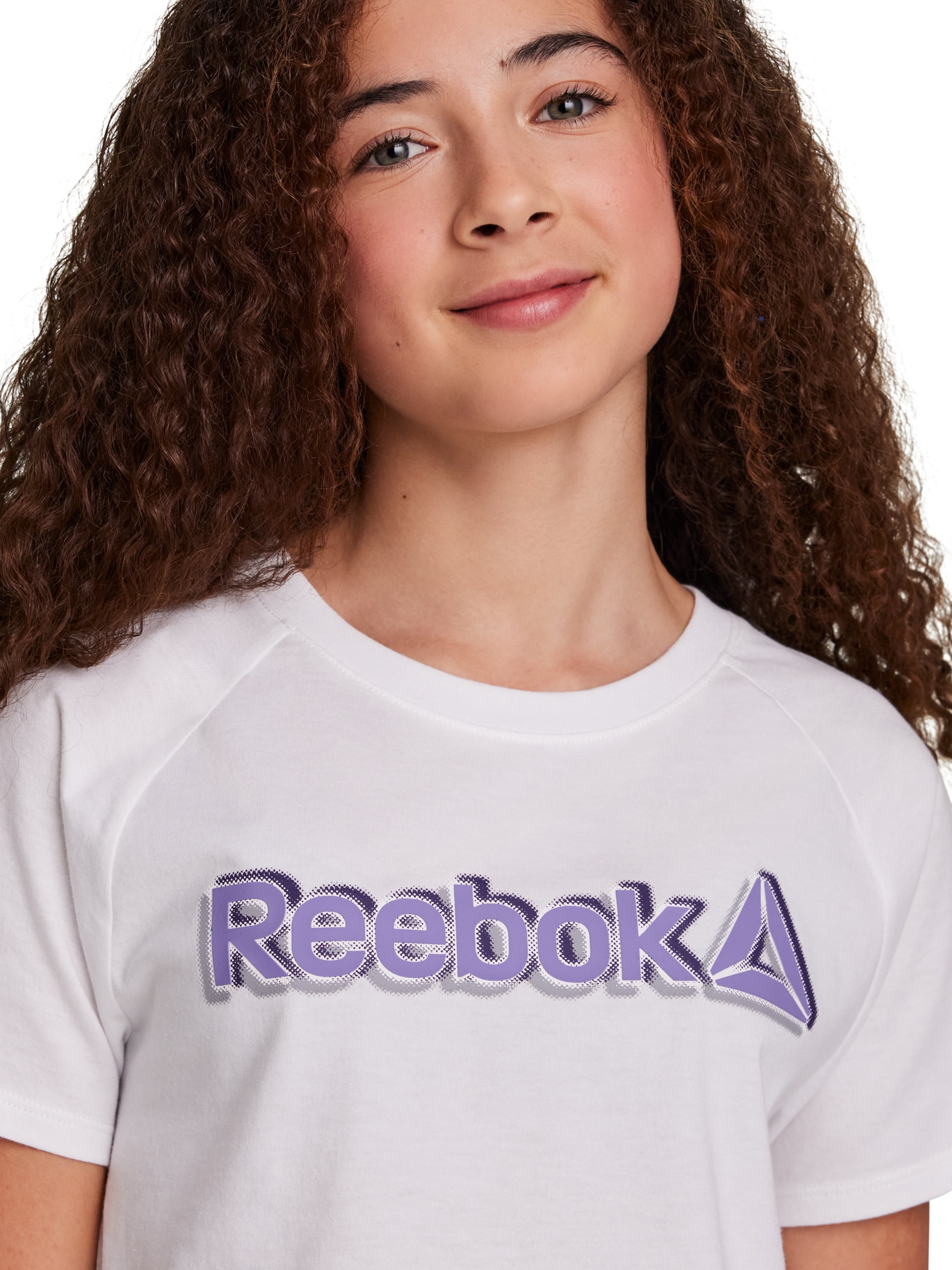 Reebok Girl's Athletic T-Shirt & Flutter Short, 2-Piece Set, Sizes 4-18