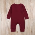 thumbnail image 5 of Newborn Baby Solid Color Jumpsuit Spring and Autumn Long-Sleeved Clothes Set Girls Boys Cotton Jumpsuit 0-24M, 5 of 8