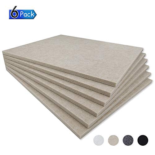 TroyStudio Acoustic Studio Absorption Foam Panel Periodic Groove Structure Broadband Sound Absorber PACK of 6 12 X 12 X 2 