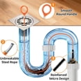 thumbnail image 5 of 8 Pack Snake Drain Hair , 32" Drain Snake (2pcs), 18/24/28" drain hair remover, Drain Clog Remover Tool Set for Toilet, Kitchen Sink, Bathroom Tub, Sewer, 5 of 6