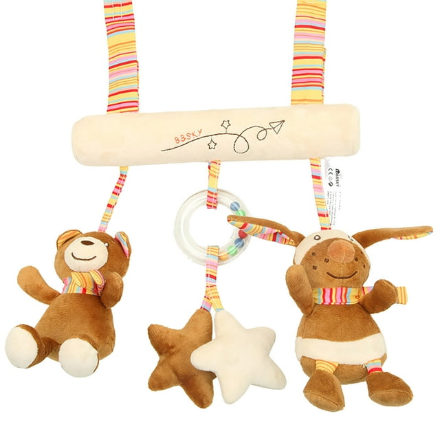 Baby Hanging Toys With Bear Rabbit Baby Plush Toy Infant Cartoon Animal
