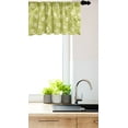 thumbnail image 2 of Ambesonne Flowers Valance Pack of 2, Hand Painted Romantic Roses, 42"X18", Khaki Pale Yellow, 2 of 3