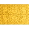 thumbnail image 1 of Ahgly Company Machine Washable Indoor Rectangle Abstract Yellow Modern Area Rugs, 4' x 6', 1 of 4