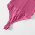 thumbnail image 6 of BLTIBY Sleeveless Bodysuit for Women V Neck Solid Color Ribbed Thong Jumpsuit Tummy Control Seamless Shapewear Fashion Bodysuits Pink 3XL, 6 of 9