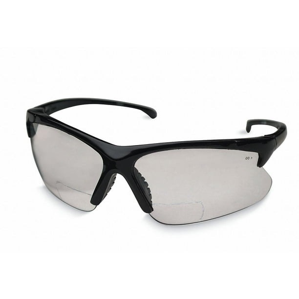 Kleenguard Clear ScratchResistant Bifocal Safety Reading Glasses, +3.0