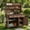 Brown, variant on DTTRA 65" Tall Outdoor Potting Bench with Wheels, Solid Fir Wood Garden Prep Station Kitchen Island Cart with Hutch Top, Storage Cabinets, Drawers & Propane Tank Storage for Backyard BBQ, Brown