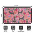 thumbnail image 5 of Chihuahua and Flower Florals Door Rugs,Washable Non Slip Door Mats Indoor,Decorative Door Mats,Entry Mat Indoor for Entrance,Bedroom,Kitchen,Bathroom,30"x17", 5 of 6