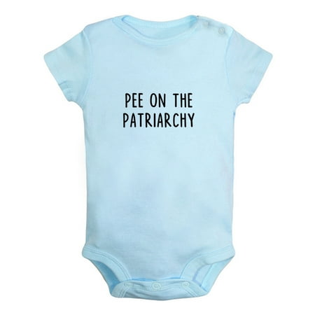 

Pee On The Patriarchy Funny Rompers For Babies Newborn Baby Unisex Bodysuits Infant Jumpsuits Toddler 0-24 Months Kids One-Piece Oufits (Blue 18-24 Months)