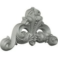 thumbnail image 2 of Ekena Millwork 8 7/8"W x 16 5/8"H x 2"P Bedford Beaded Scroll Onlay, 2 of 6