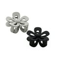 thumbnail image 3 of Mane Trend Gray and Black Flower Claw Clips, 2 Pack, 3 of 5