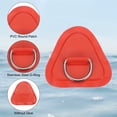 thumbnail image 4 of Uxcell D-Ring Patch 4 Pcs 3.5 Inch Triangle PVC Patch Pad Stainless Steel D-Ring with 8.2ft Elastic Cords Red, 4 of 7