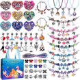 thumbnail image 1 of Charm Bracelet Making Kit,DIY Craft for Girls, Unicorn Mermaid Crafts Gifts Set for Arts and Crafts for Girls Teens Ages 6-12 (150 Pieces), 1 of 9