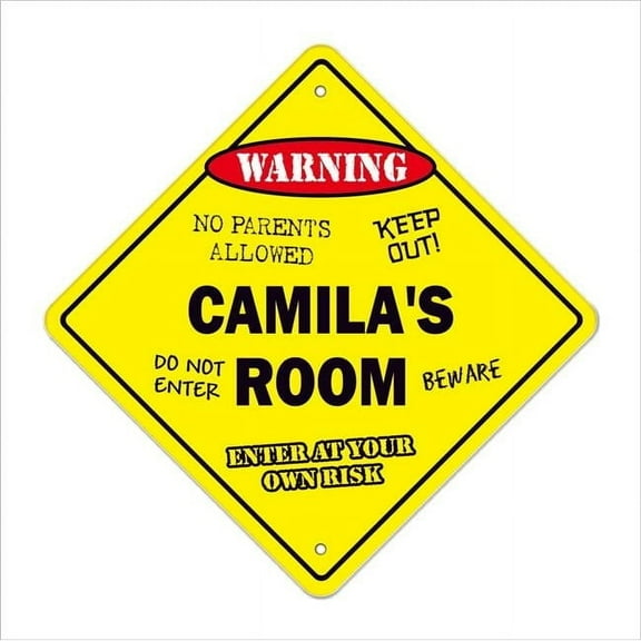 SignMission X-Camilas Room 12 in. Camilas Crossing Zone Xing Room Sign