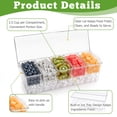 thumbnail image 3 of Wavraging Ice Chilled Condiment Caddy, Condiment Containers for 5 Removable Compartments (2.5 Cup Each), Clear Chilled Condiment Server with Lid, Garnish Tray for Fruit, Salad, Party & Outdoor Events, 3 of 7