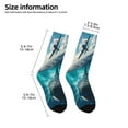 thumbnail image 2 of Fuzoiu Airplane Shark Print Kids Socks For Boys Girls,Grip Crew Socks with Non Slip,Lightweight Stretch Crew Socks,Toddlers Crew Boot Socks, 2 of 5
