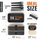 thumbnail image 3 of Bentoheaven Premium Bento LunchBox para adultos, 2 compartimentos 40oz Con Cubiertos, palillos y recipiente para salsas, 3 of 7