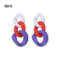thumbnail image 3 of QualitChoice 2 Pieces Woman Earring Fashion Acrylic Delicate Ear Jewelry Geometry Circle Danging Drop Earrings Bohemia Accessory Type 1 Type 5, 3 of 6