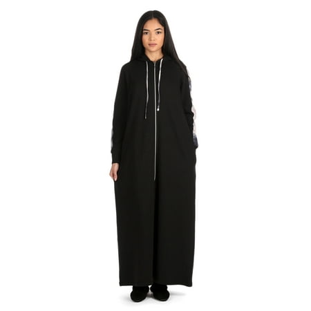 

MeMoi Women s Cotton Blend French Terry Ankle-Length Zip Robe - Womens - Female