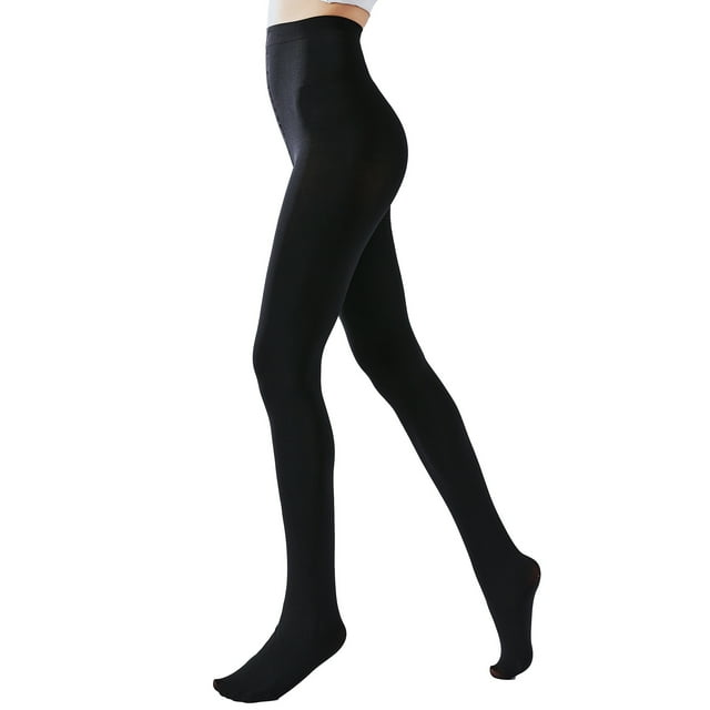 Jalioing Collants Colorés pour Femmes 80D Taille Haute Opaques Collants avec Pieds Bas pour Femmes