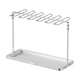 thumbnail image 2 of Soporte de metal para copas de vino, bandeja de goteo decorativa, estante para copas de vino para bar del hogar Plata, 2 of 9