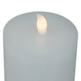 thumbnail image 7 of Northlight LED Solid Flameless Flickering Wax Pillar Candles - 8" - White - Set of 3, 7 of 7