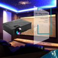 thumbnail image 1 of UC46+ Mini 1080P HD Projector 1200LM LED Projector Video Home Theater Projector Built-in Wifi For Laptop PC VGA/USB, 1 of 8