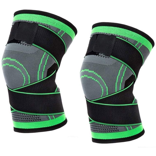 Rodilleras de compresión Sailing para deportes ligamento osteoartritis verde M