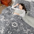 thumbnail image 4 of Homewish Animal Deer Rabbit Owl 7-Piece Bedding Comforter Set for Teens Boys Girls,Chic Flower King Bedding Sets,Exotic Style Ultra Soft Bed Sheets,Ultra Soft Home Decor,Reversible, 4 of 8