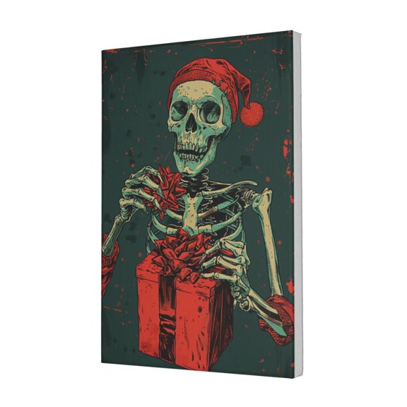 12x18 inch Decorative Paintings For Wall Christmas Gift Of Skeleton People,Apartment,Bar,Man Cave Wall Decor Art Prints,Modern Style Skeleton People Canvas Picture,For Tavern,Cafes,Garage,Bar