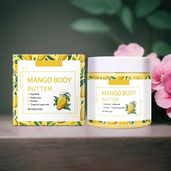 Riforla Nourishing Body Butter: Deep for Skin in Coconut and Rose Scents Hydrating Body Butter: Indulge in Deep for Skin Creams Moisturizers Yellow