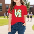 thumbnail image 5 of Xdegoge Kids Girls Daisy Love T-Shirt, Playful Flower-Inspired Graphic Tee for Toddlers and Teens, Lightweight Cotton for Comfort 3-10Y, 5 of 9