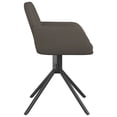 thumbnail image 3 of vidaXL Swivel Dining Chairs 2 pcs Dark Grey Velvet, 3 of 5
