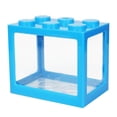 thumbnail image 1 of Small Betta Fish Tank Transparent Acrylic Explosionproof Portable Miniature Fish Tank Aquarium for Turtle Reptile Shrimp Blue, 1 of 12