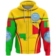 thumbnail image 3 of Sudadera con capucha y estampado callejero de la bandera de ML vintage, ropa africana para hombre, estilo hip hop, con personalidad, moda, jerseys con emblema nacional de Malí, 3 of 5