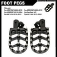 thumbnail image 4 of Dirt Bike Foot Pegs Footpegs Foot Pedals Rests CNC for Honda CRF150F CRF230F 2003-2019 CRF250F 2019-2024 XR125L 2010-2015 XR150L 2015-2024 Ebike Motorcycle, 4 of 7