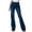 Blue, variant on Ediodpoh Casual Solid Flared Pants for Women Stretchy Denim Trousers High Waist Bootcut Wear Comfortable Everyday Elastic Jeans Light Blue XS