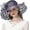 Purple, variant on Women's Church Derby Tea Party Wedding Hat Polka Dot Wide Brim Organza Hat