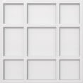thumbnail image 1 of Ekena Millwork CMP16RK 16 in. OD x 5.5 in. Square Rubik Architectural Grade PVC Contemporary Ceiling Medallion, 1 of 1