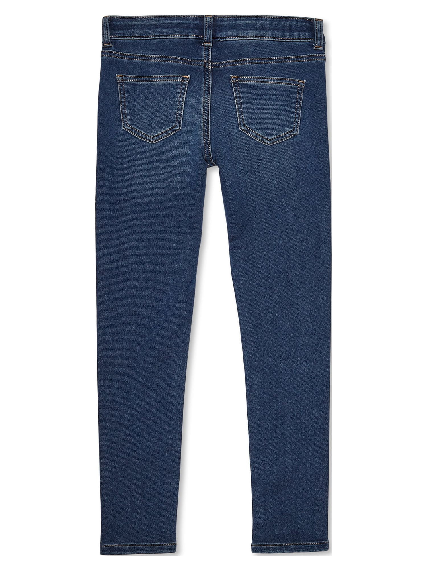 Wonder Nation Girls Kid Tough Super Skinny Jeans, Sizes 4-18 & Plus