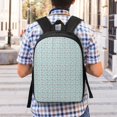 thumbnail image 6 of Goofa Owl Pattern 17in Student Backpack - School, Travel, Work Bookbag -Laptop Backpack,Water Resistant College School Computer Bag, 6 of 6