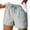 Gray, variant on Summer Shorts for Women 2026 Casual Striped Bermuda Shorts Trendy Vacation Beach Cotton Linen Elastic Waist Drawstring Shorts with Pockets Dark Blue XL